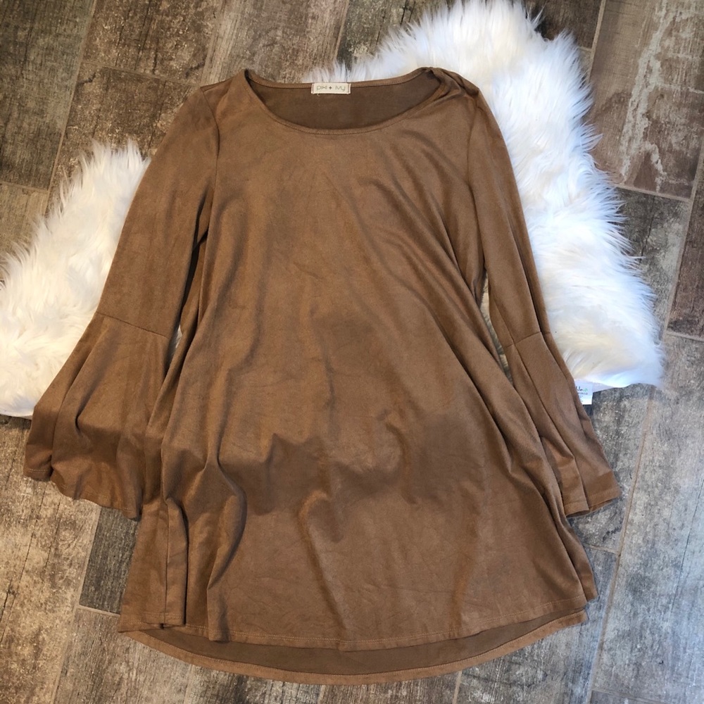Suede-like dress